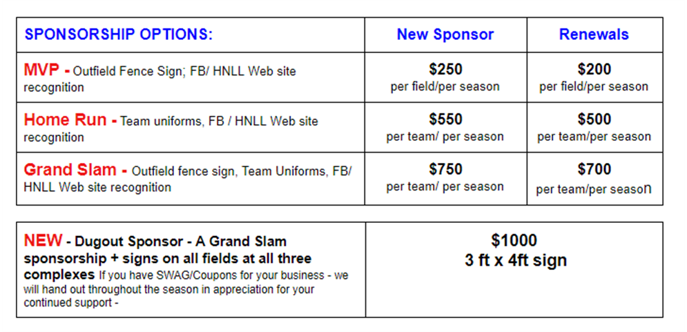 Become a Sponsor!