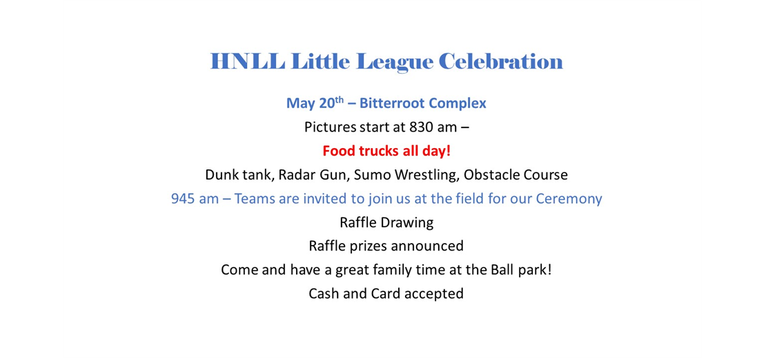 Little League Celebration!!!!